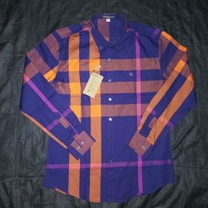 Burberry button up. Please read description